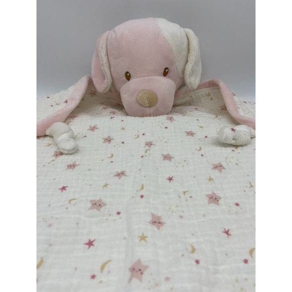 Douglas Baby Lovey Cuddle Toys Baby Rosy Cream Puppy Dog‎ Blanki Blanket - Picture 1 of 16